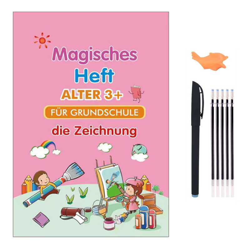 Mika™️ Kinderbuch - Spielerisch einfach Schreiben, Rechnen & Malen lernen